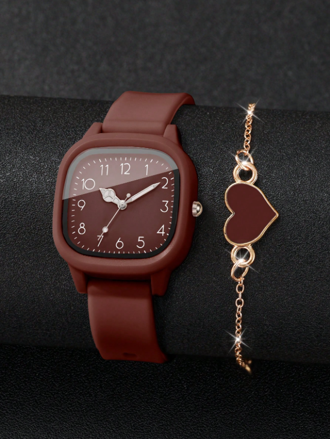 Women’s Elegant Watch & Bracelet Set